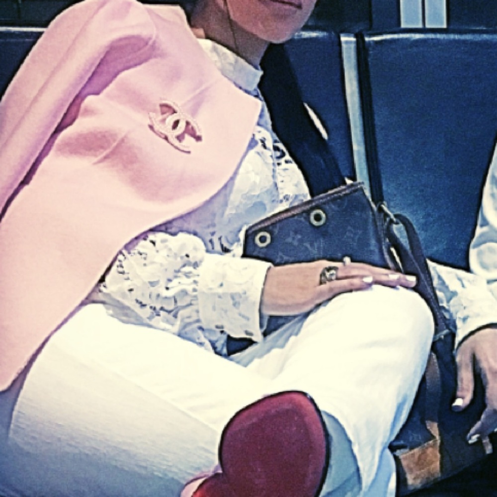 Talbots pink/blush buttonless blazer/cape